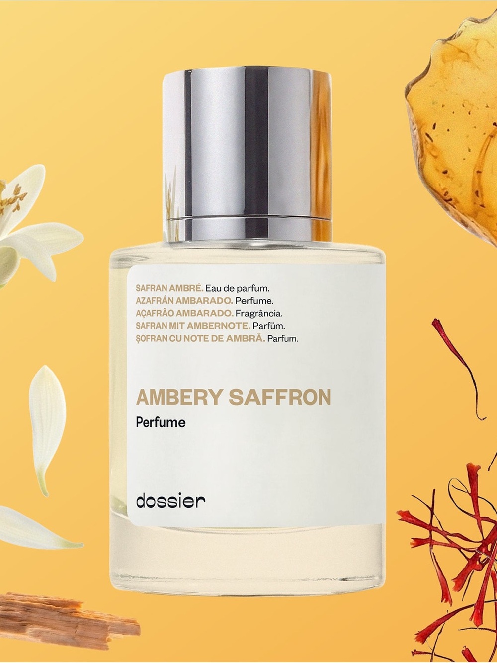 Dossier Ambery Saffron Unisex ED Perfume - 50 ml Out of Stock (Baccarat Rouge)